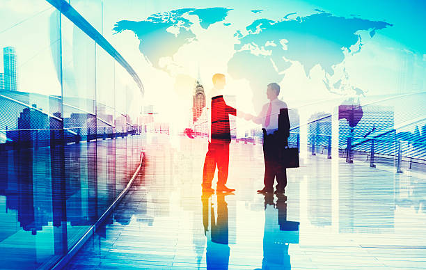 istock Businessmen Handshake Corporate Greeting Communication Concept 592688428