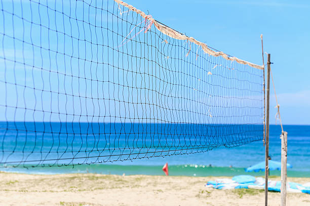 istock Volleyball net on the beach, Karon beach, Thailand 592689528