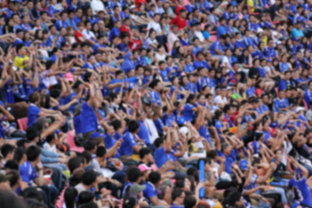 istock blurry of Soccer fans in a match 593295206