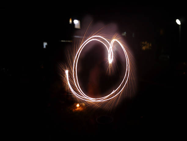 istock Fire to the heart in the fireworks 593295304