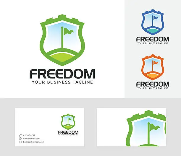 Vector illustration of Freedom vector logo