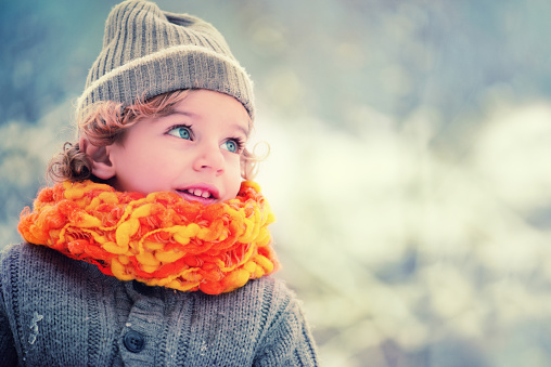 Cute Child Enjoying Winter