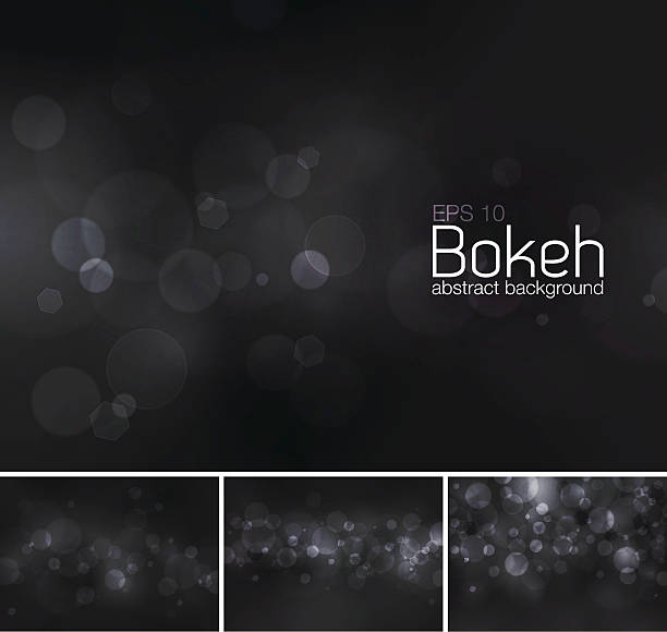 Bokeh and blur vector abstract background Bokeh and blur vector abstract background series. Suitable for your design element or web background black and white party stock illustrations