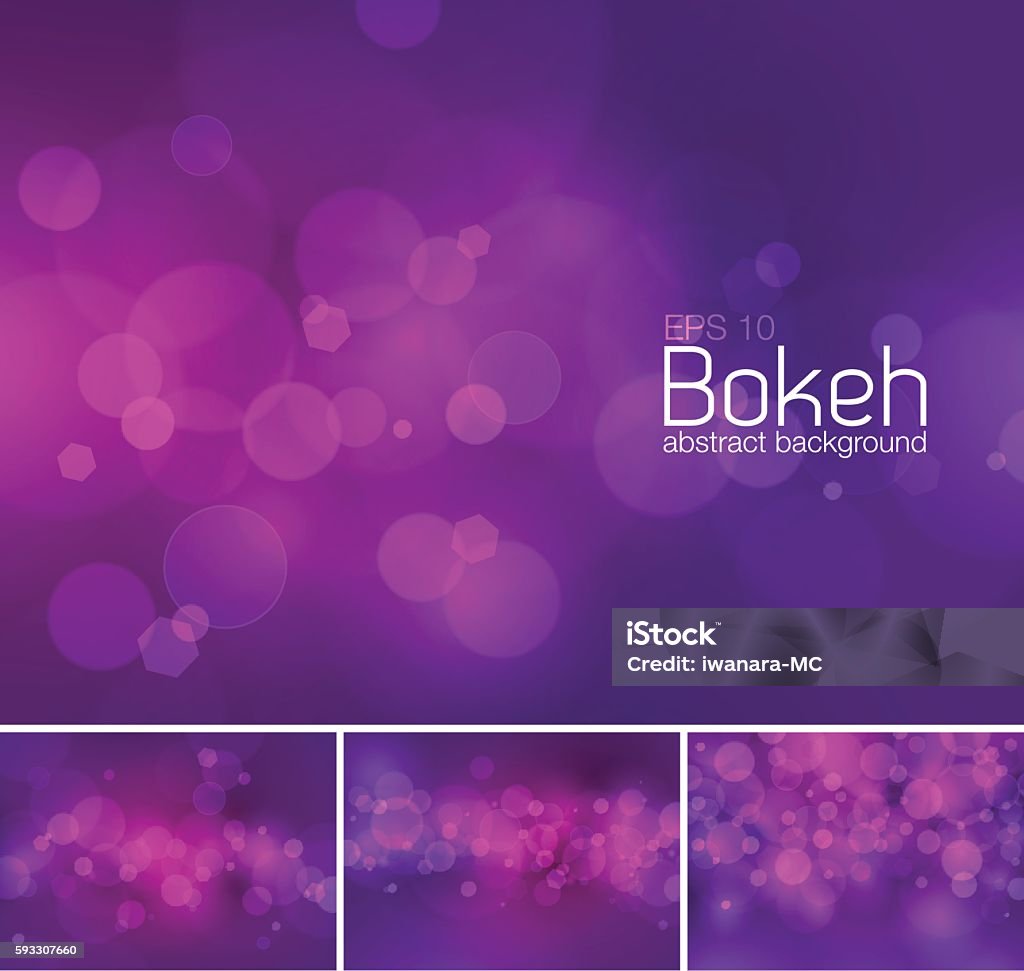 Bokeh and blur vector abstract background Bokeh and blur vector abstract background series. Suitable for your design element or web background Purple stock vector