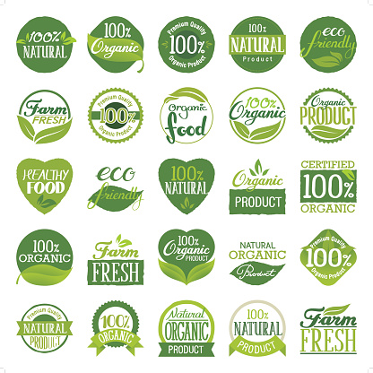 A set of 25 organic and natural icon set with hand drawn typography. Each icon is grouped individually.