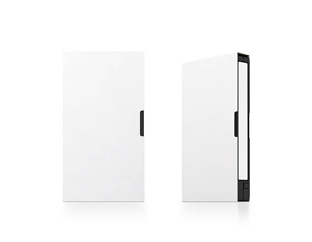 istock Blank white video cassette tape box mockup, isolated, clipping path. 593310682