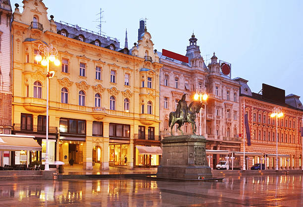 istock Ban Jelacic square in Zagreb. Croatia 593310962
