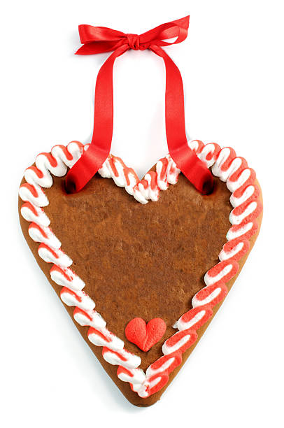istock Beer Fest gingerbread heart cake with copy space 593311278