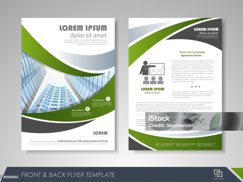 Diseño de cubierta para viajeros de negocios - arte vectorial de Informe libre de derechos