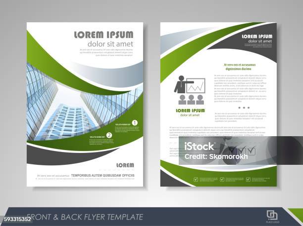 Business Flyer Cover Design Stock Illustration - Download Image Now - Report - Document, Book Cover, Plan - Document