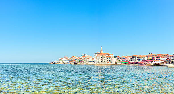The coast and the promontory of Small Croatian Town Umag