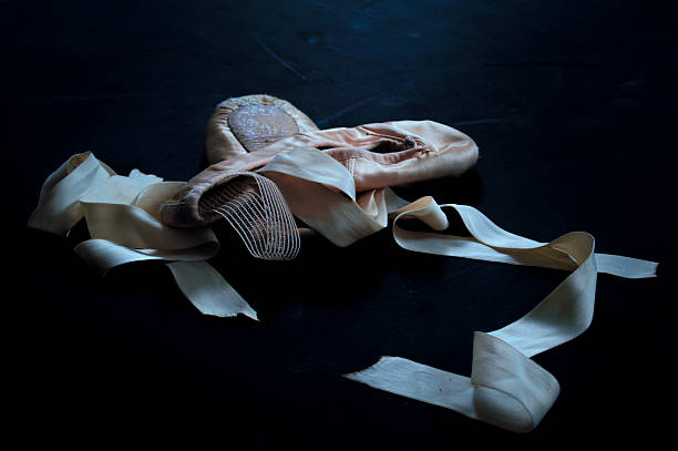 istock Ballet shoes on floor 593317850