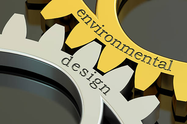 istock environmental design concept on the gearwheels, 3D rendering 593318168