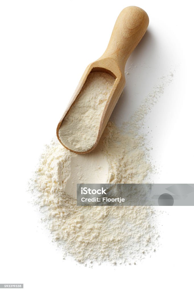 Baking: Flour Isolated on White Background http://www.stefstef.nl/banners2/baking.jpg Flour Stock Photo