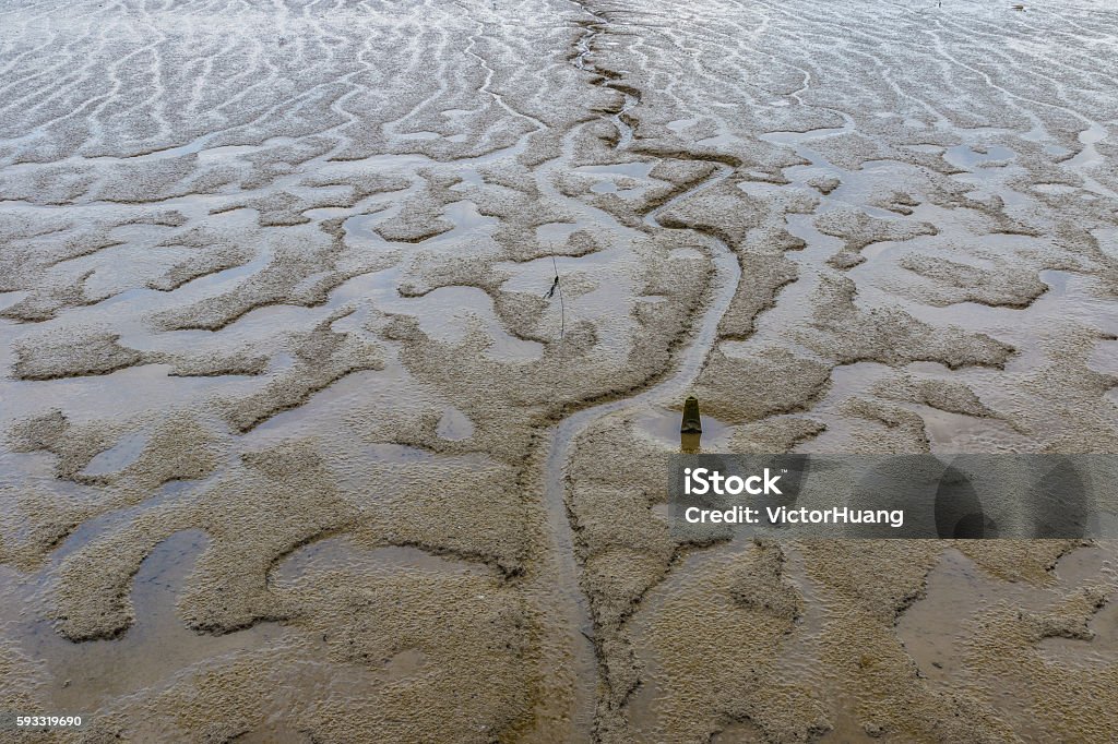 Nature Abstract: Mud appear at low tide Nature Abstract: Mud appear at low tide along River Thames Abstract Stock Photo