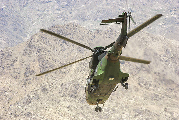 istock Military super puma helicopter 593323144