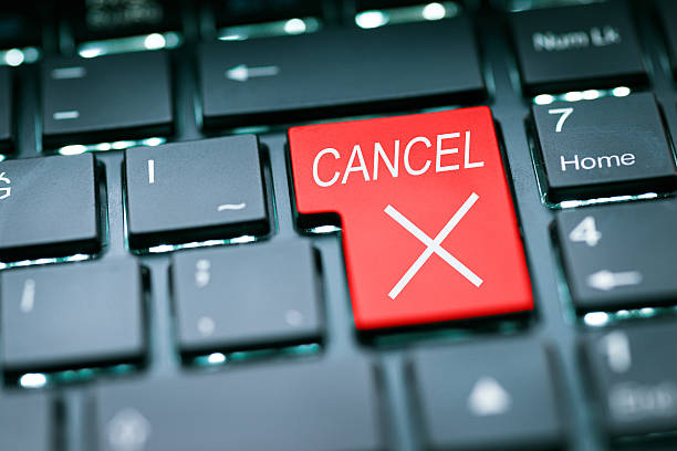 Cancel Button - Enter Key Cancel Button - Enter Key cancellation photos stock pictures, royalty-free photos & images