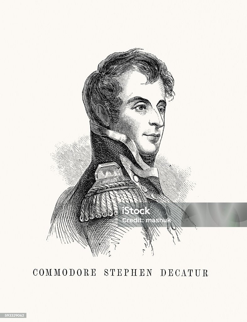 Stephen Decatur First American General Stephen Decatur Stock Illustration - Download Image Now - Black ...