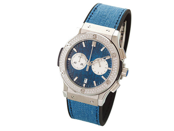 istock Wrist watch on a white background, nobody. 593331534