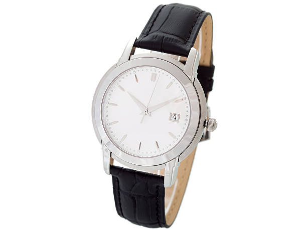 istock Wrist watch on a white background, nobody. 593331584
