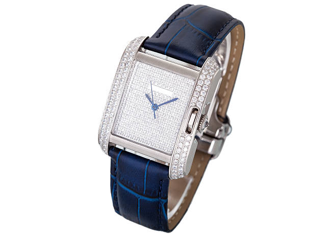 istock Wrist watch on a white background, nobody. 593331768