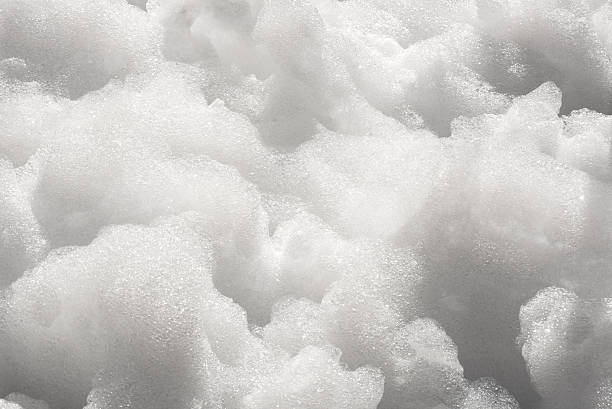 istock Close up detail of thick soapy foam 593332824