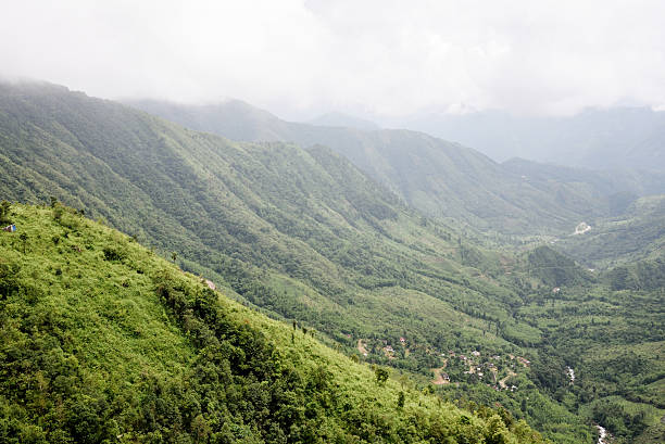 istock View of the Khasi Hills showing a deep forested valley 593334226