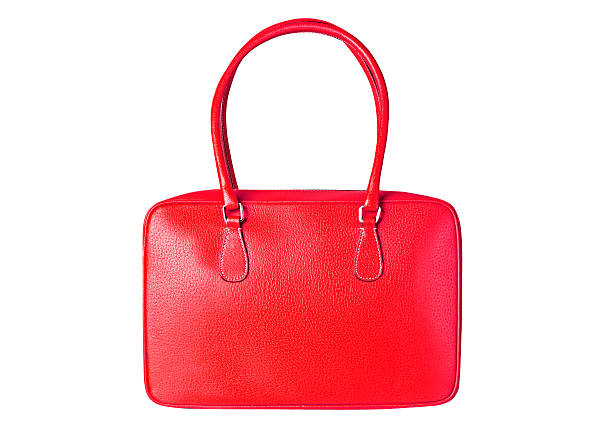 istock Cute red purse. Isolated on white with Clipping path. 593335828