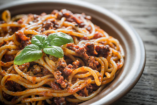 istock Spaghetti with bolognese sauce 593336942