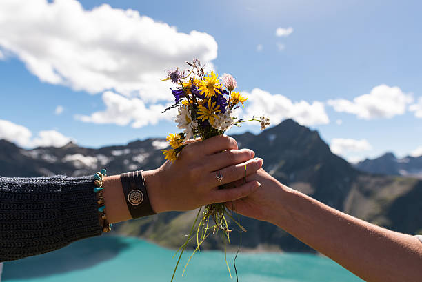 istock Take this wildflower bouquet from the mountains as a gift! 593337600