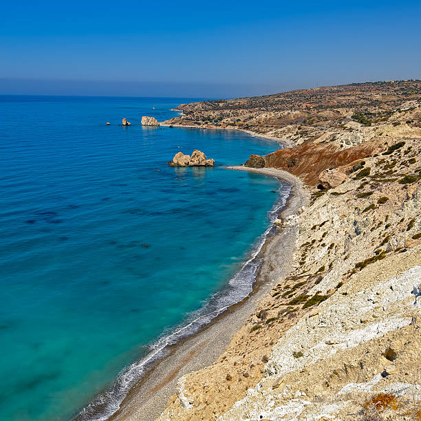istock Aphrodite's Rock and Bay in Cyprus 594012272