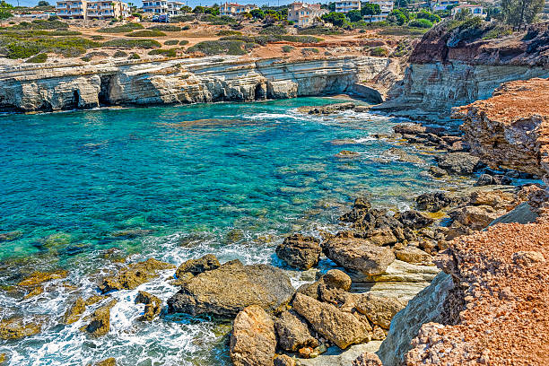 istock Mediterranean Sea coast of Cyprus 594012838