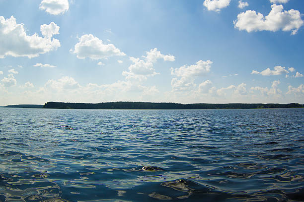 istock Nilo-Stolobensky monastery and lake Seliger 594013342