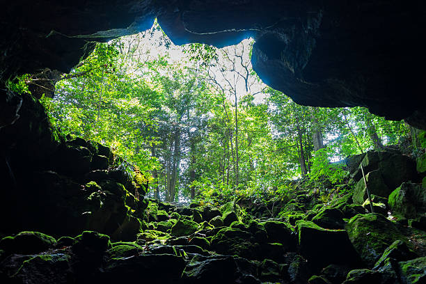 istock Entrance of the Komakado Wind Cave 594017370
