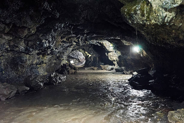 istock Lava cave of the Komakado Wind Cave 594017516