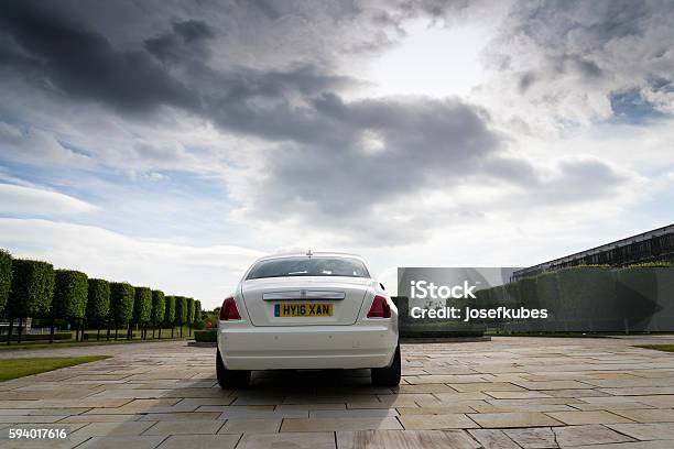 Rollsroyce Ghost In Front Of The Goodwood Plant Stock Photo - Download Image Now - Car, Rolls Royce, Art And Craft