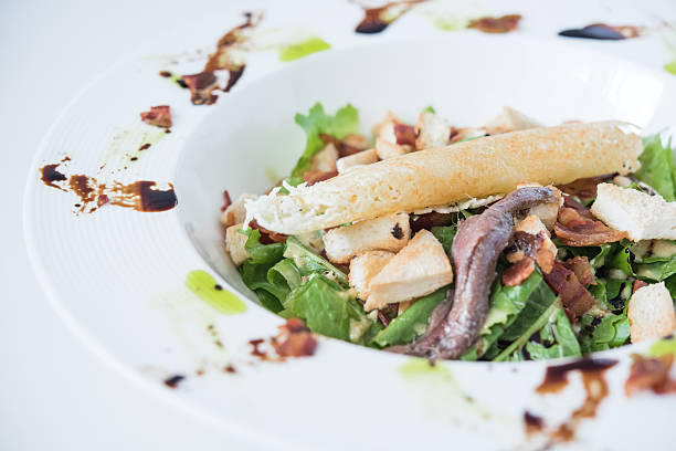 Salada de anchovas - foto de acervo