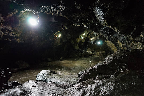 istock Lava cave of the Komakado Wind Cave 594018216