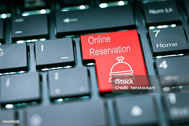 Online Reservation Enter Key Stock Photo - Download Image Now - Native American Reservation, Internet, Buying