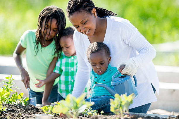 istock Watering the Garden Together 594030138
