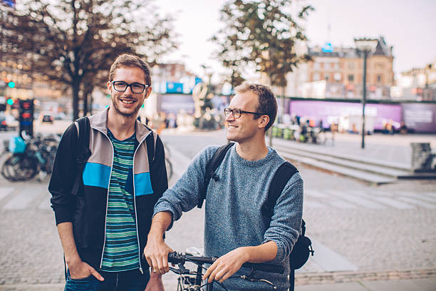 istock Bicycle gang traveling to work 594030444