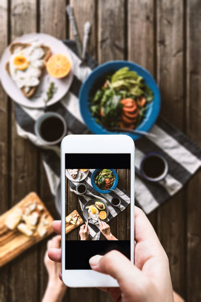 istock Taking photo of breakfast table 594033200