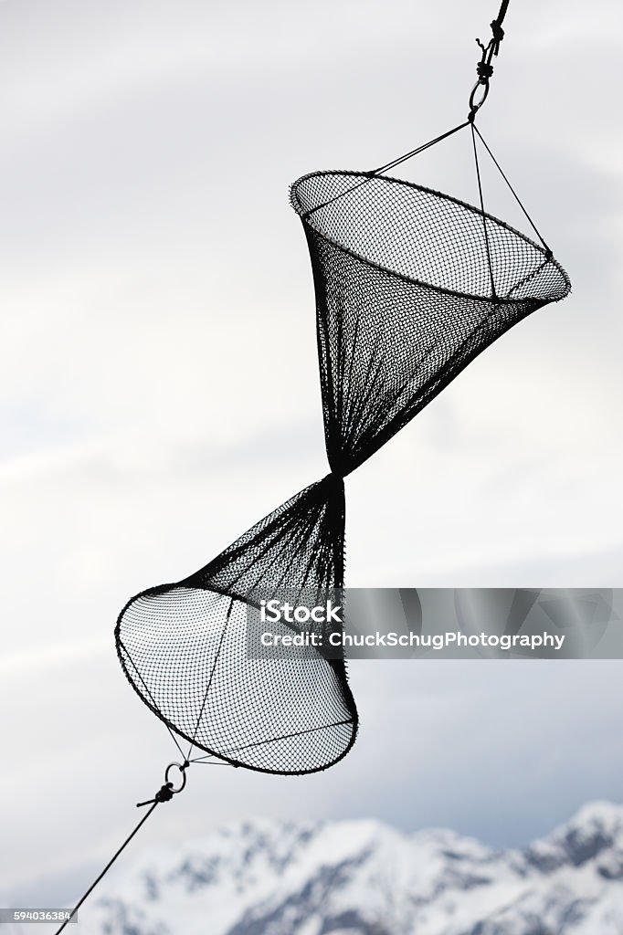 Funnel Drum Net Fish Trap Stock Photo - Download Image Now - 2016