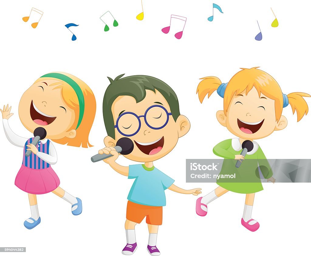 Ilustración de Niños Y Niñas De Dibujos Animados Felices Cantando y más Vectores Libres de Derechos de Cantar - Cantar, Niño, Niños - iStock Ilustración de Niños Y Niñas De Dibujos Animados Felices Cantando y más Vectores Libres de Derechos de Cantar - Cantar, Niño, Niños - iStock