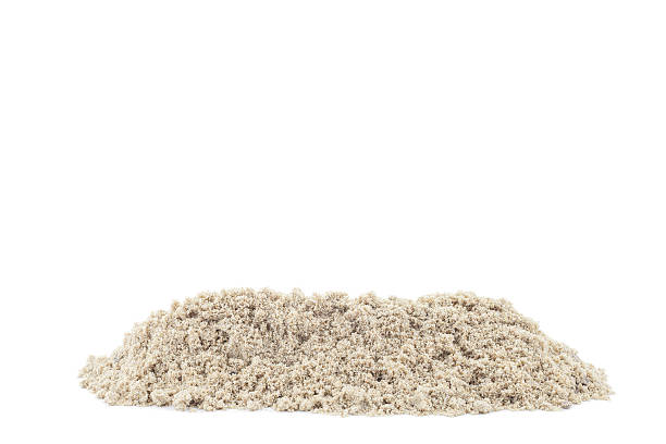 istock Pile of sand isolated on white background 594045266