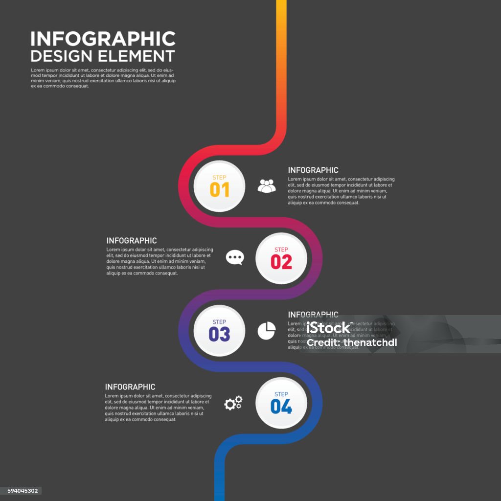Infographic Report Layout Infographic Business Report Template Layout Design Element Vector ...