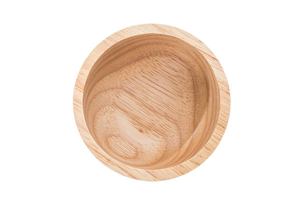 istock Image of wooden bowl isolated 594047282