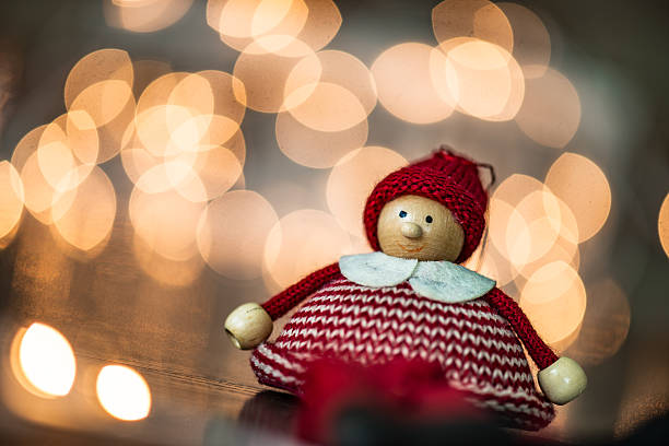 istock Hand made wooden puppet 594049318