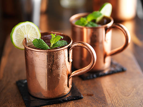 istock moscow mules in copper mugs 594055940