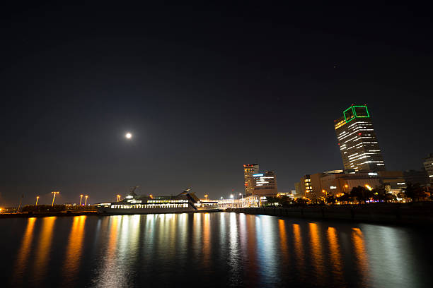 istock Night scene ferry port 1 594056544